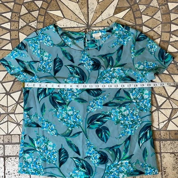 J. Crew blouse lightweight camp top blouse M - Picture 6 of 12